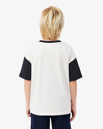 Contrast Trim Cotton T-Shirt