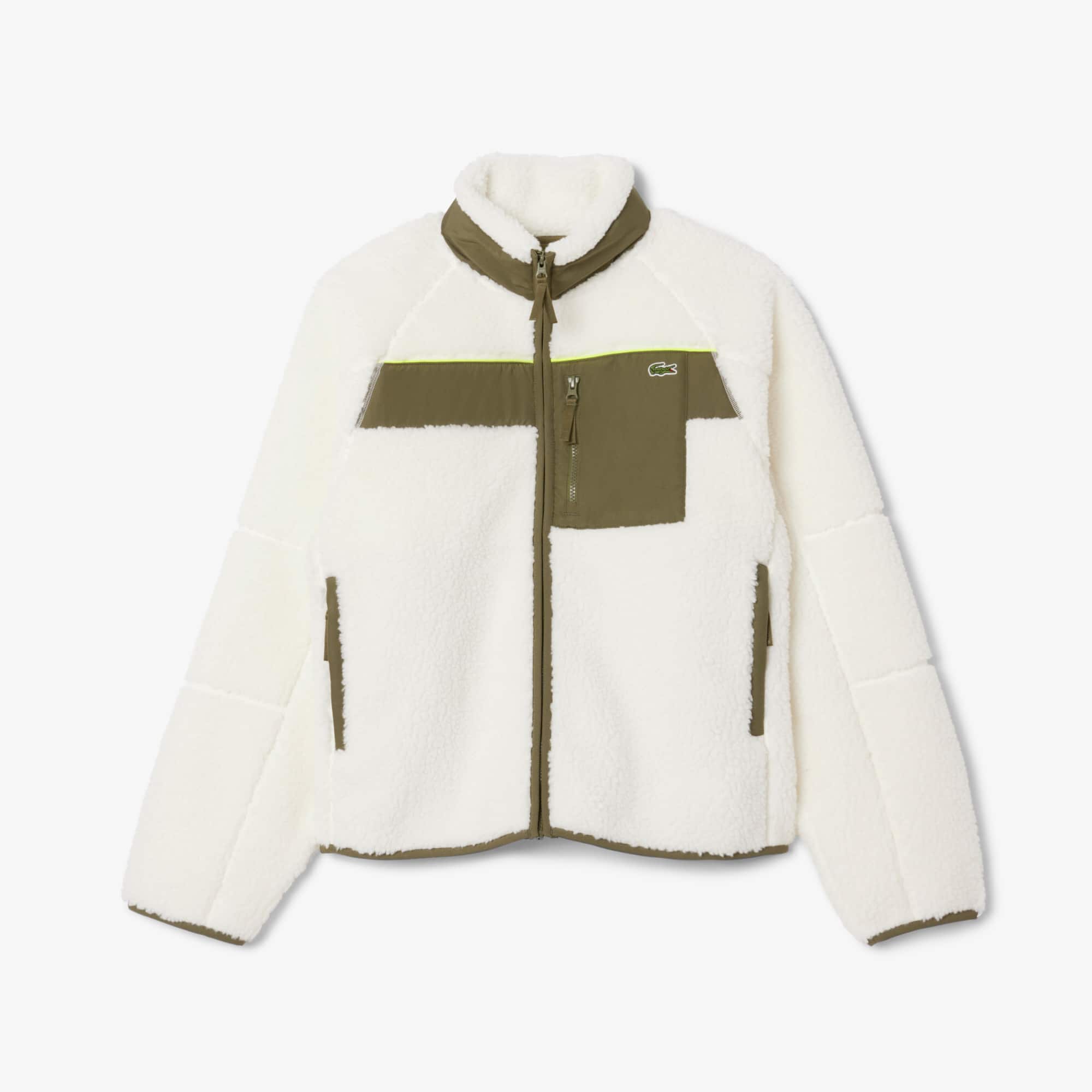Men's Colorblock Sherpa Fleece Jacket - Jackets & Coats