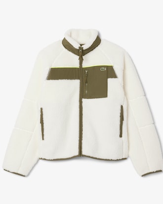 Men's Colorblock Sherpa Fleece Jacket