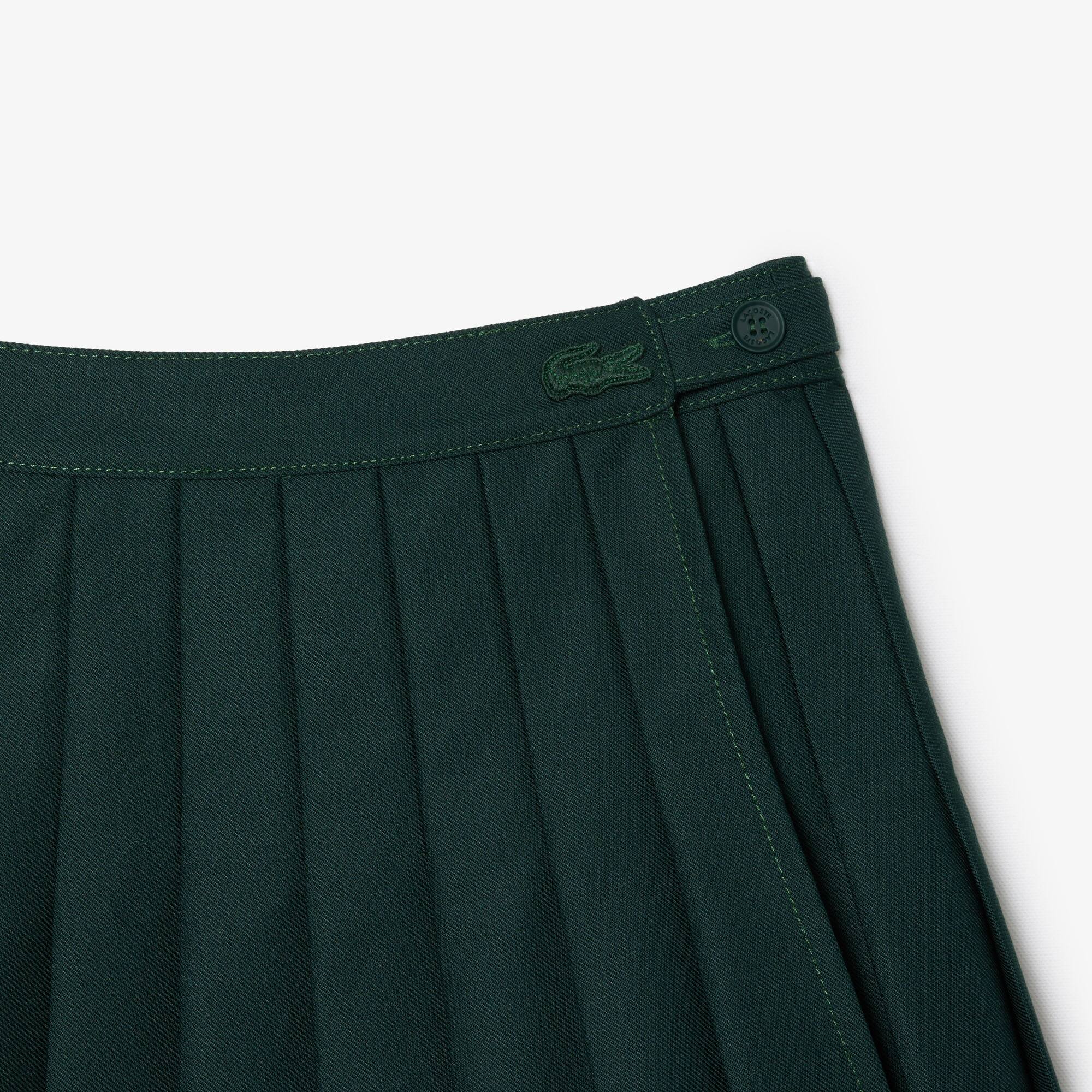 Women's Contrast Topstitched Pleated Skirt - Shorts & Skirts - New