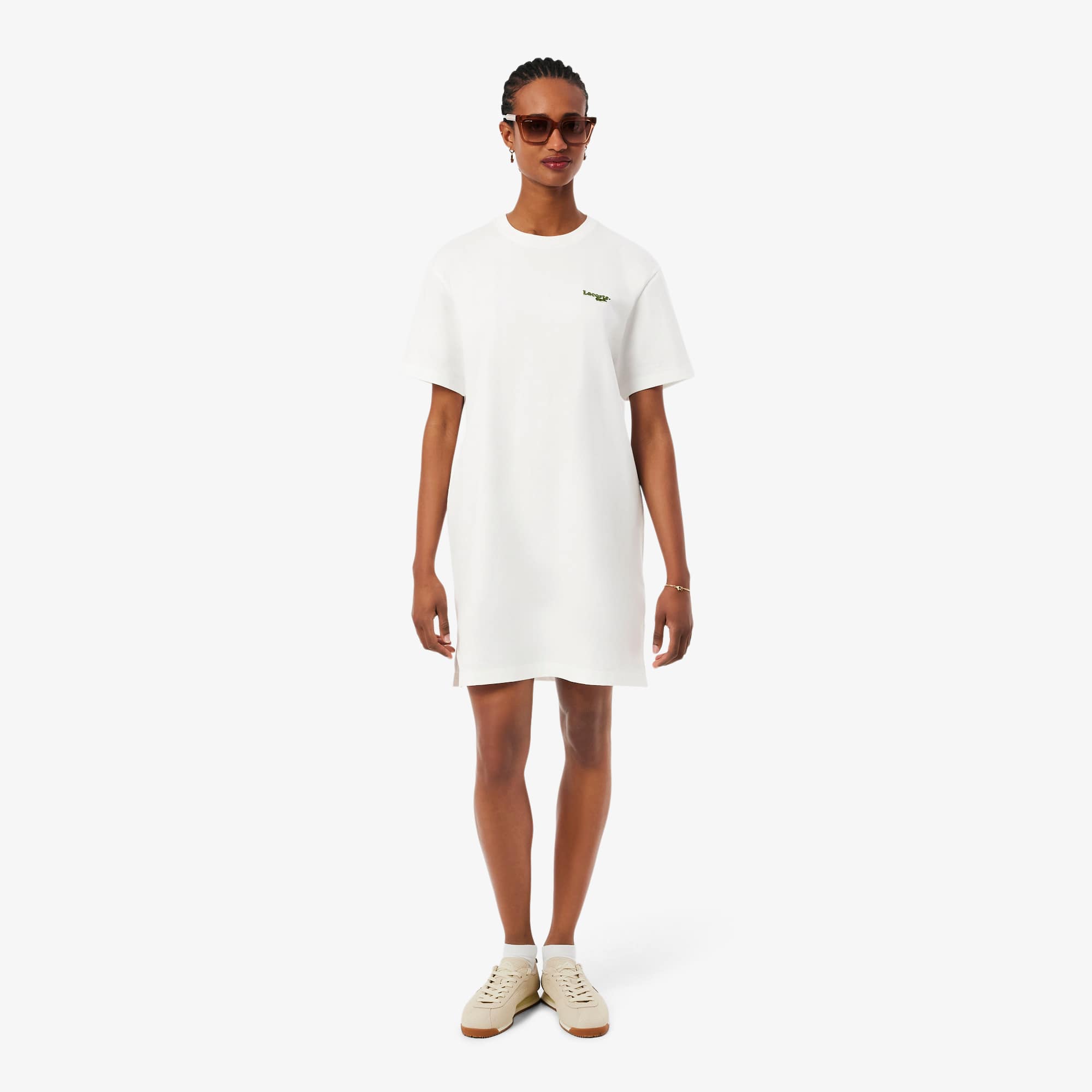 lacoste t shirt dress Lacoste Oversized cotton T-Shirt dress