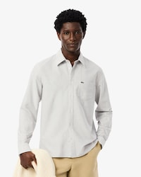 Camisa Oxford de corte regular a rayas para hombre
