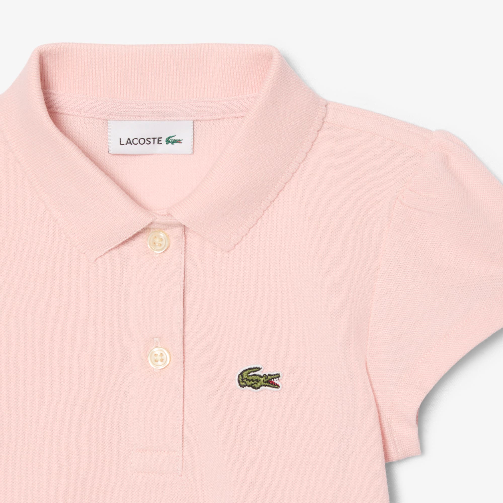 Scallop Collar Mini Piqué Polo Shirt
