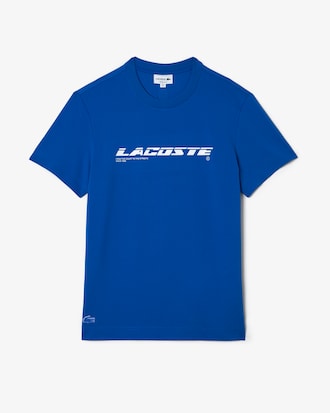 Men's Regular Fit Branded Piqué T-Shirt