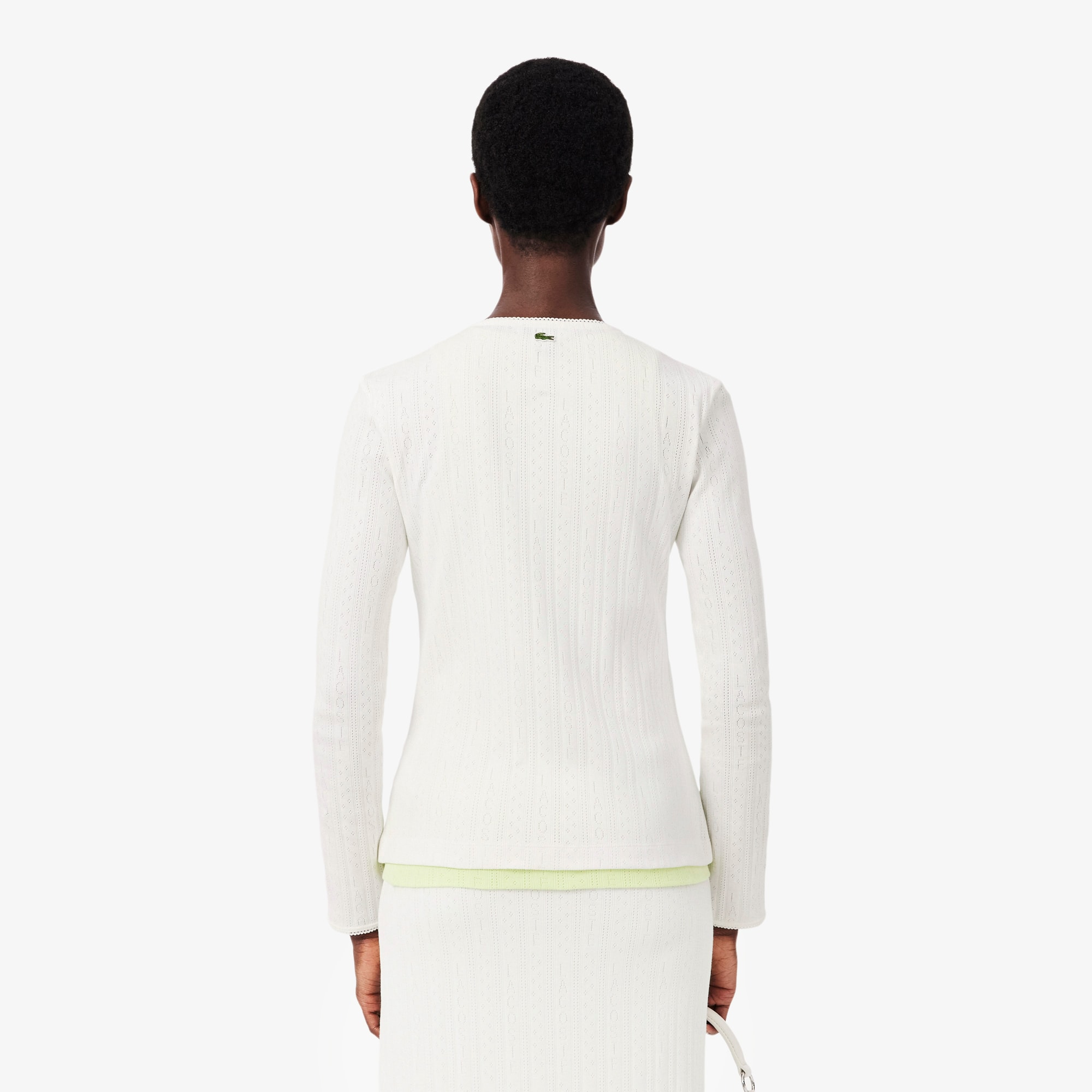 Slim Fit Pointelle Cardigan - Organic Cotton - New In 2026 | Lacoste