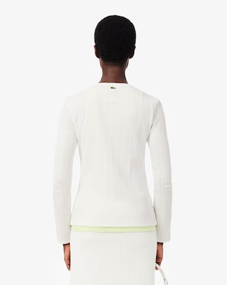 Slim Fit Pointelle Cardigan