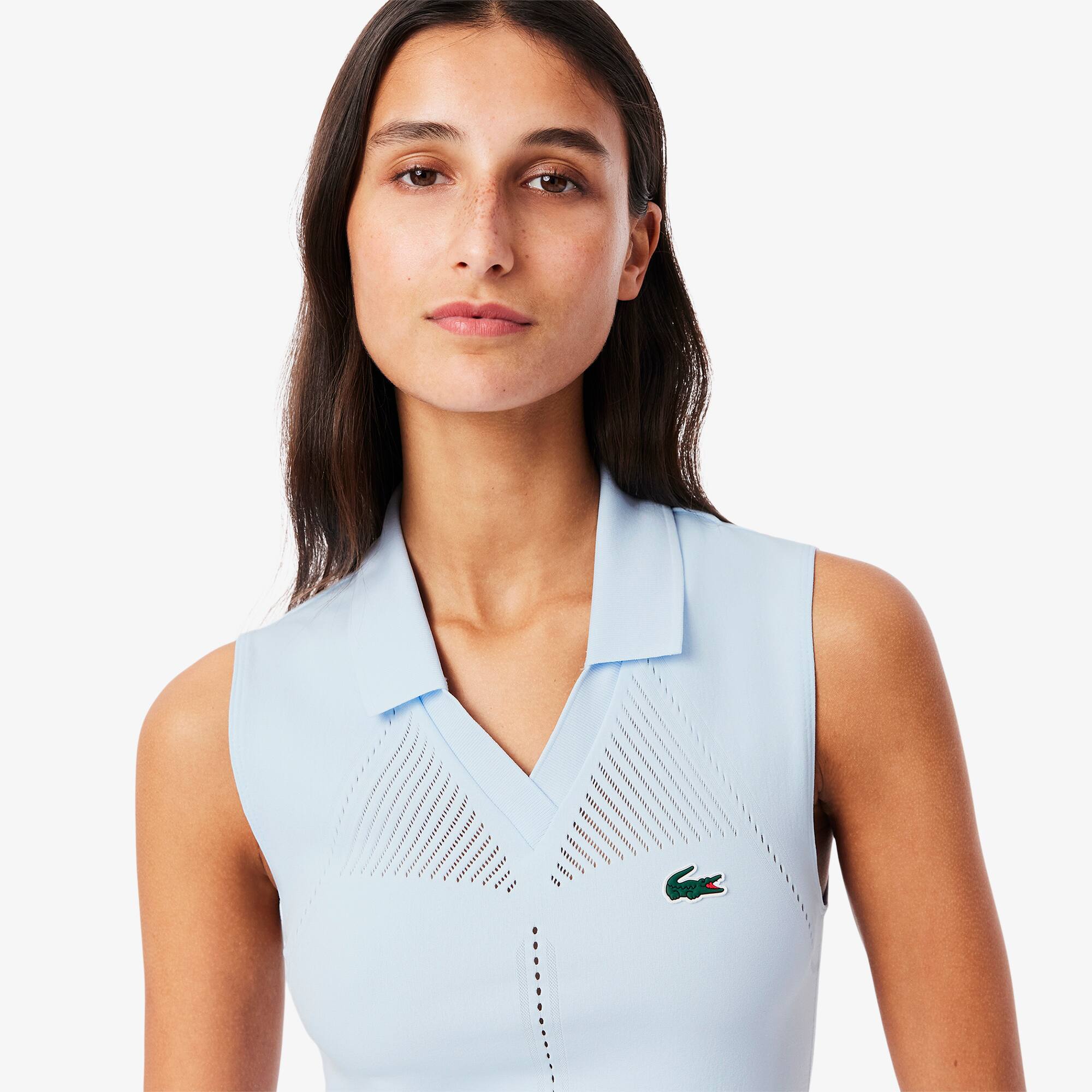 Women's Sleeveless Stretch Knit Tennis Polo - Polo Shirts - New In