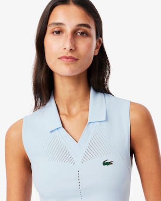 Women's Sleeveless Stretch Knit Tennis Polo