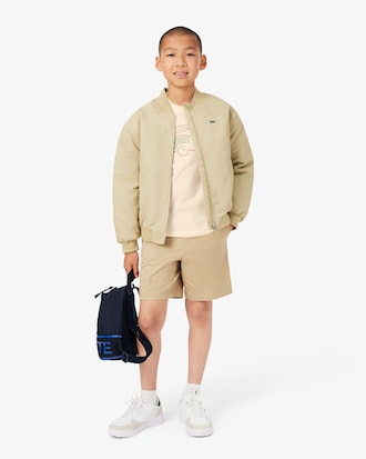 Playera de Algod&oacute;n con Bordado de Cocodrilo