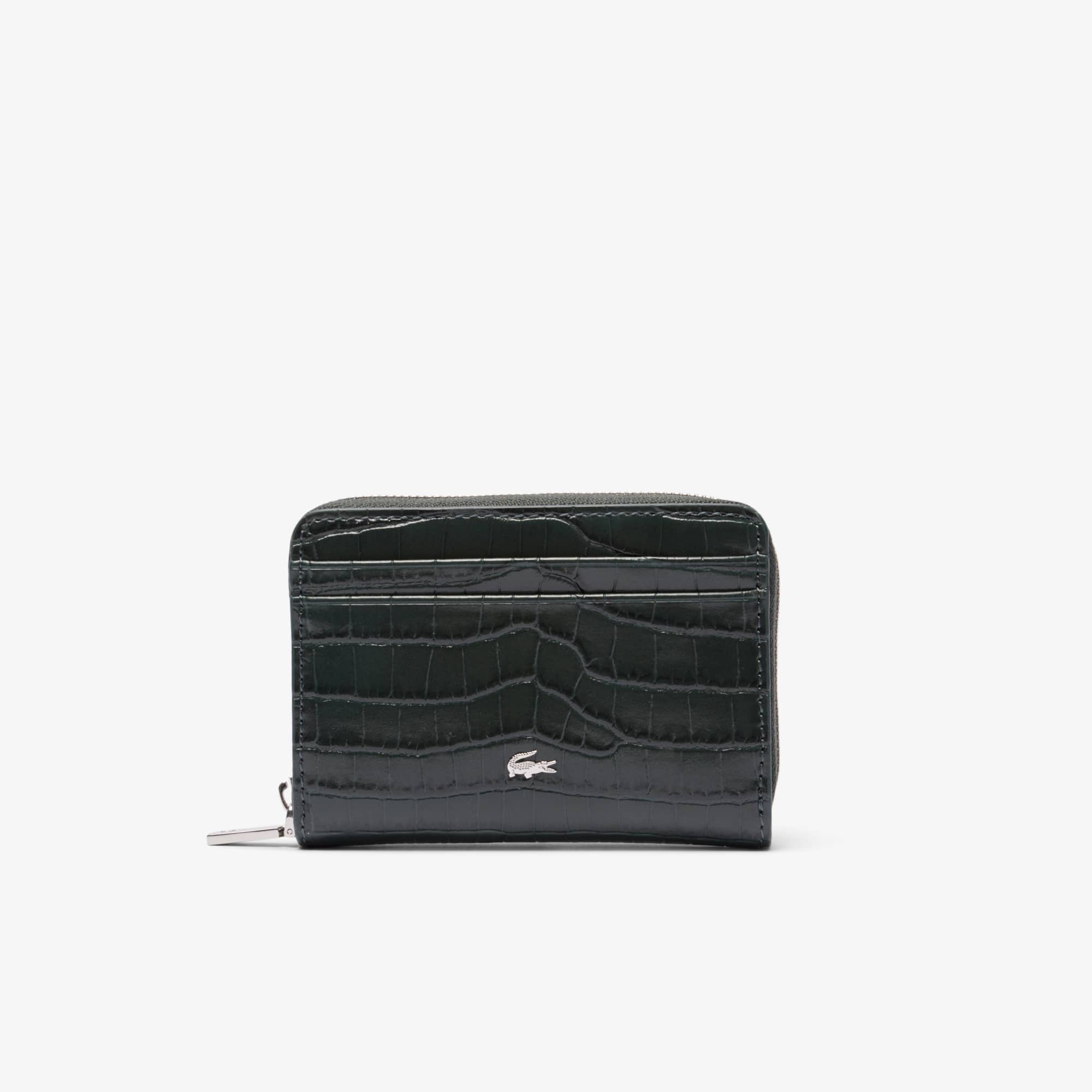 Lacoste Women's Chantaco Embossed Leather Billfold - One Size In Green