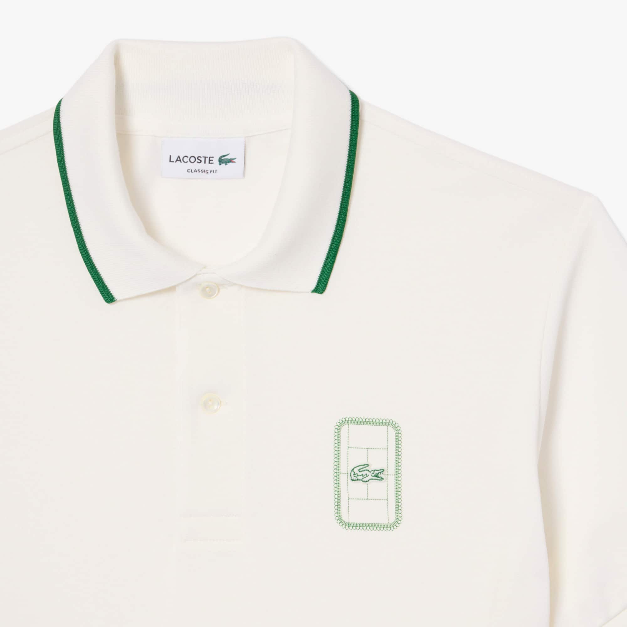 Classic Fit Printed Piqué Polo Shirt