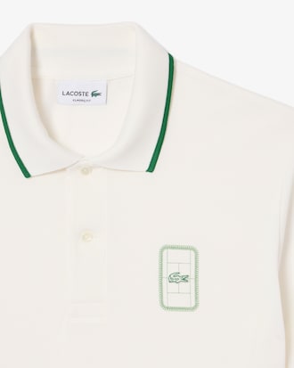 Classic Fit Printed Piqu&eacute; Polo Shirt