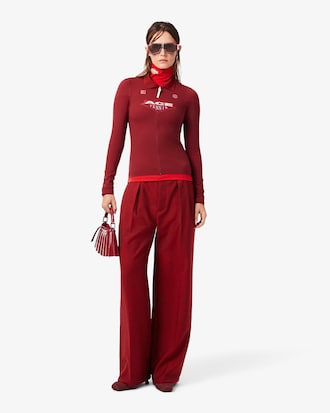 Runway Straight Fit Tailored Wool Pants