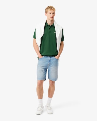 Shorts De Corte Recto Para Hombre