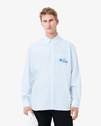 Men's Relaxed Fit Croc Badge Shirt