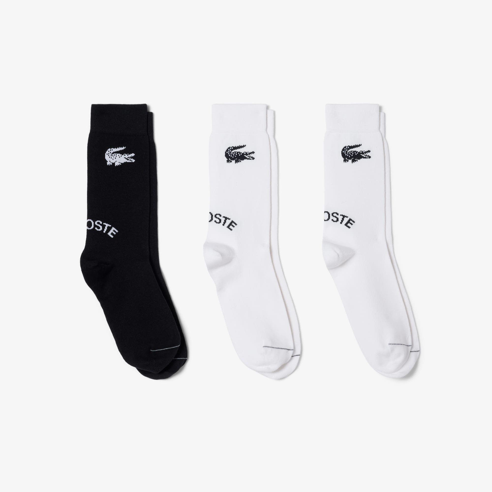 Lacoste Unisex 3-Pack Cotton Socks