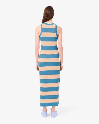 Vestido De Algod&oacute;n A Rayas