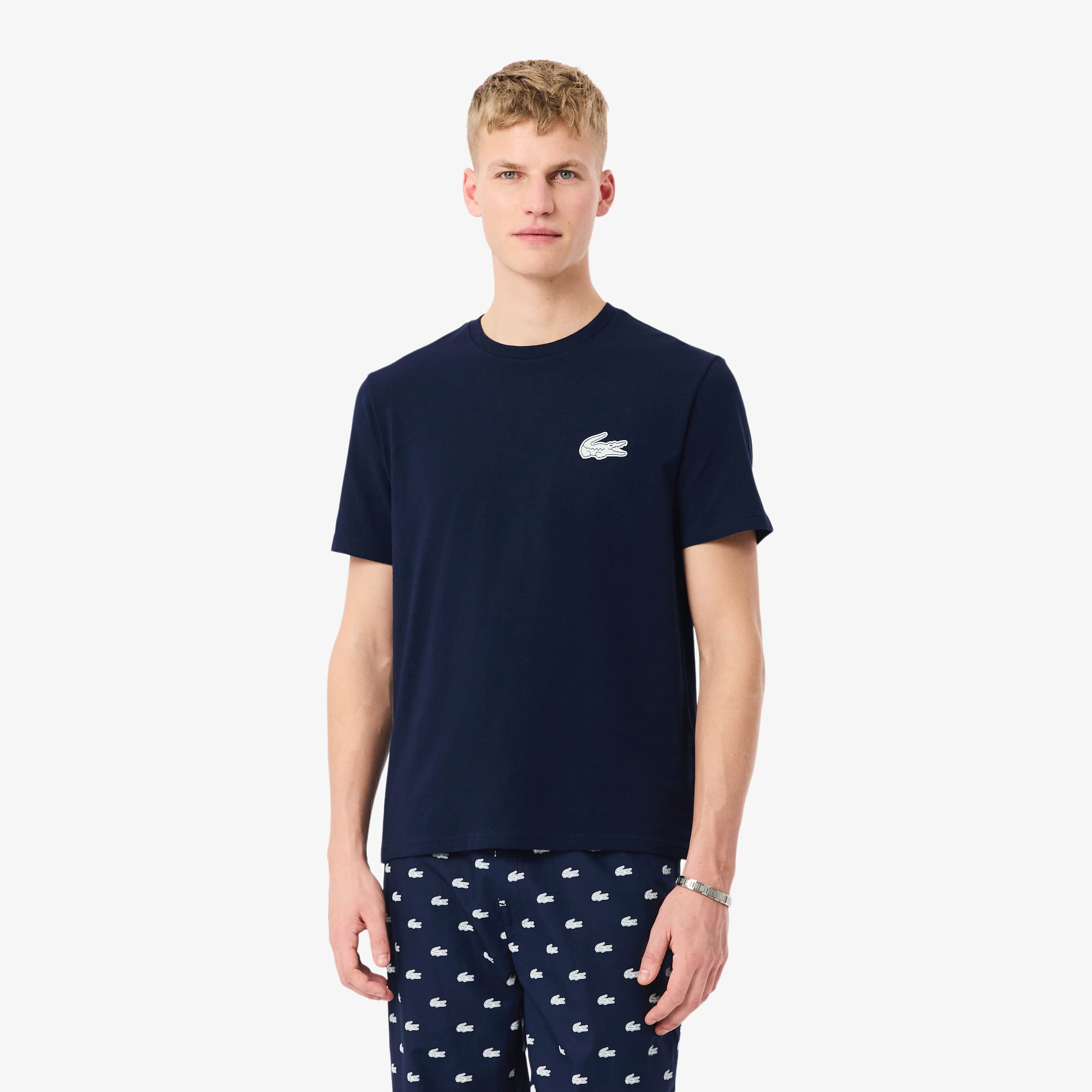 Crocodile Print Cotton Pajama Set