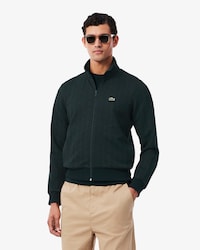 Sweatshirt zipp&eacute; homme Paris jacquard avec monogramme