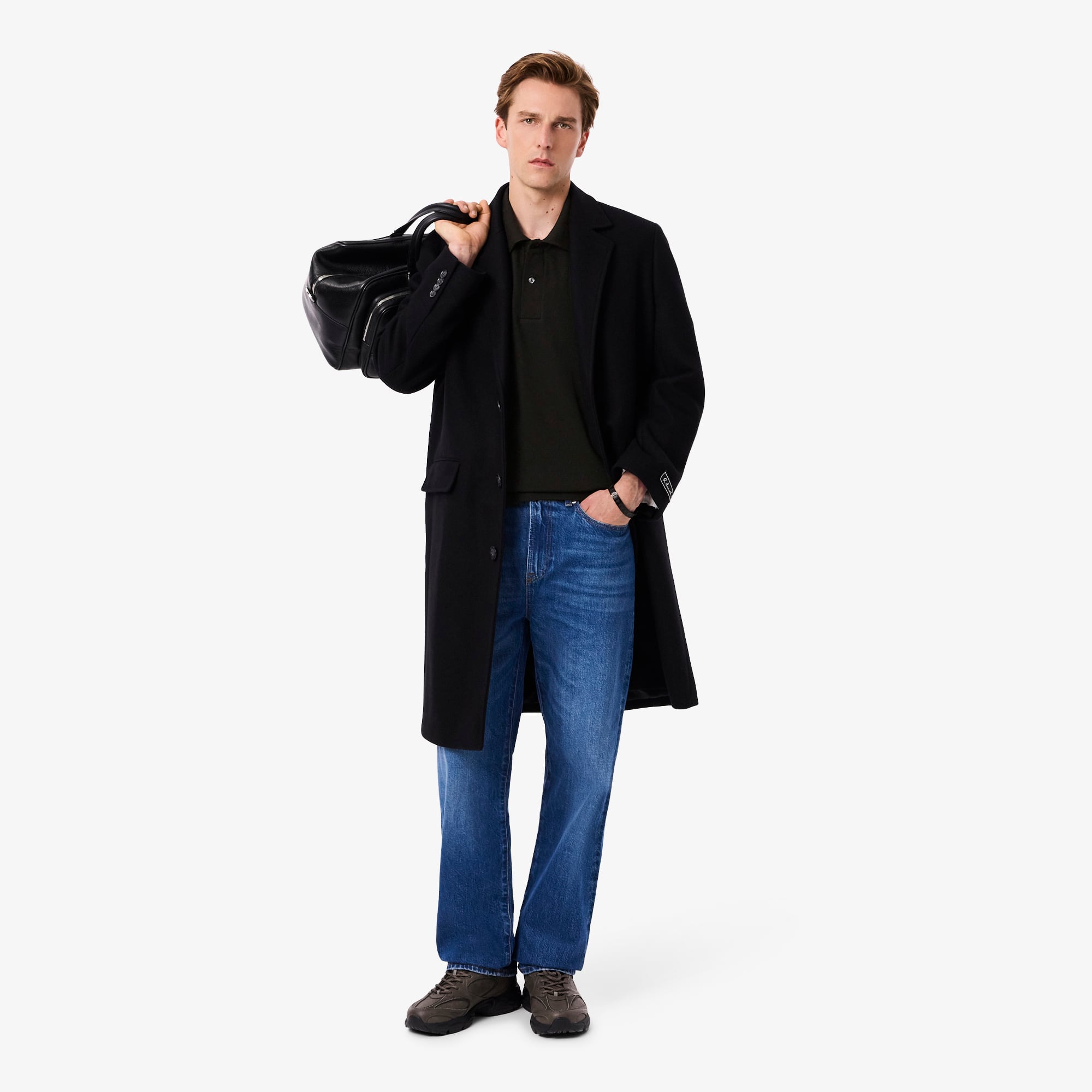 Men's Classic Fit Diamanté Crocodile Piqué Polo - Polo Shirts