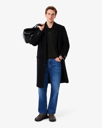 Men's Classic Fit Diamanté Crocodile Piqué Polo