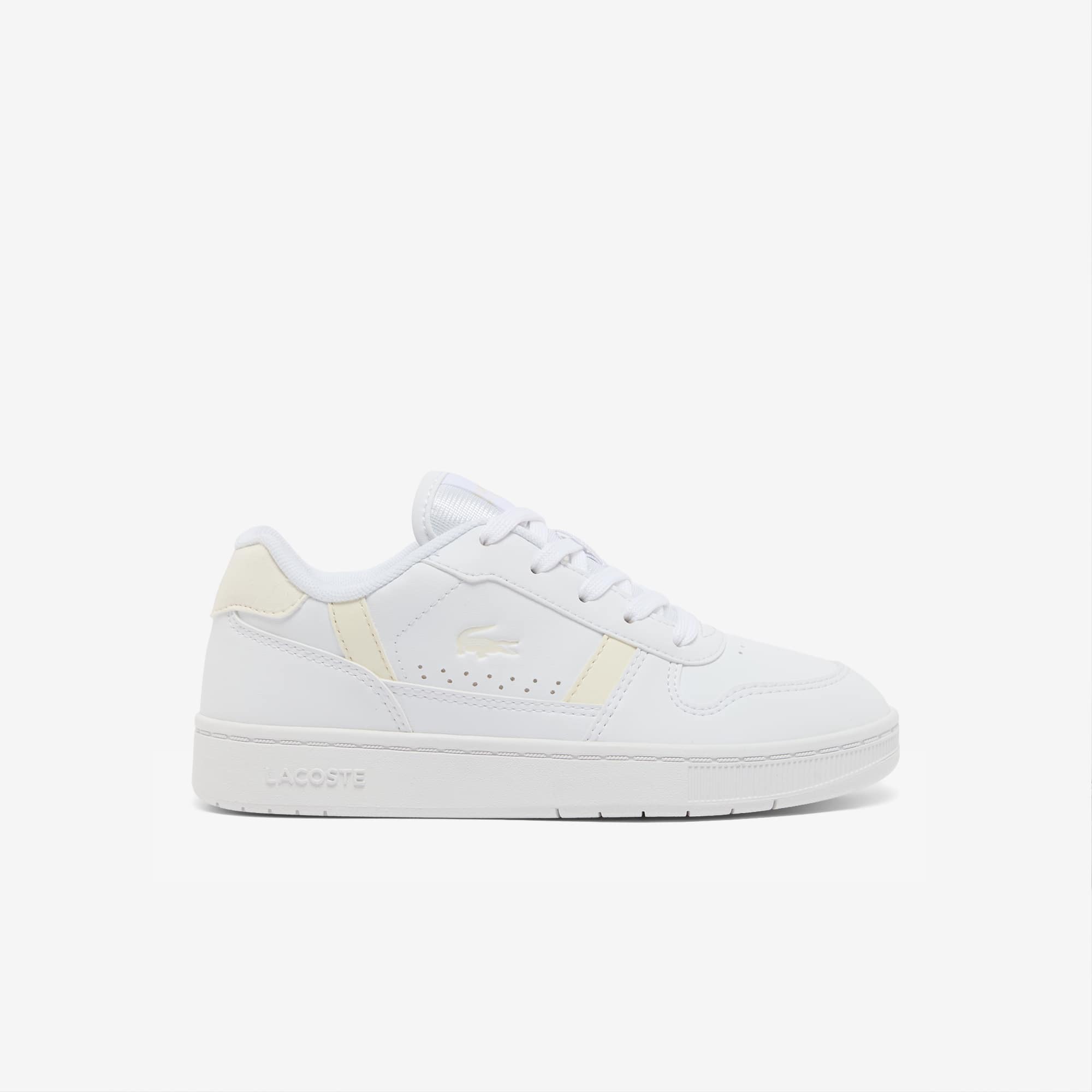 Lacoste Conjunto De Sneakers T-Clip Para Niño Blanco