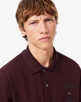 Classic Fit Embroidered Petit Piqu&eacute; Polo Shirt