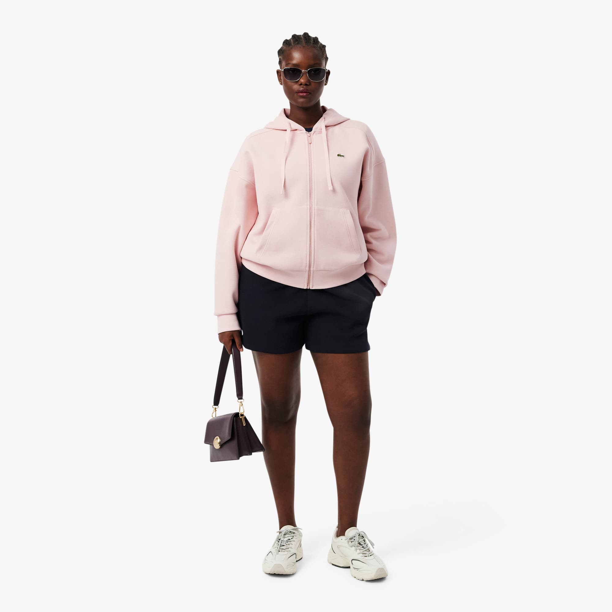 Women's Zip-Up Piqué Hoodie - Sweaters & Sweatshirts - New In 2026