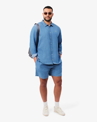 Men's Regular Fit Lightweight Denim Shirt