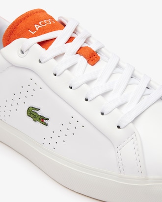 Women’s Powercourt 2.0 Orange Leather Sneakers