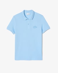 Polo regular fit acolchado con insignia del cocodrilo