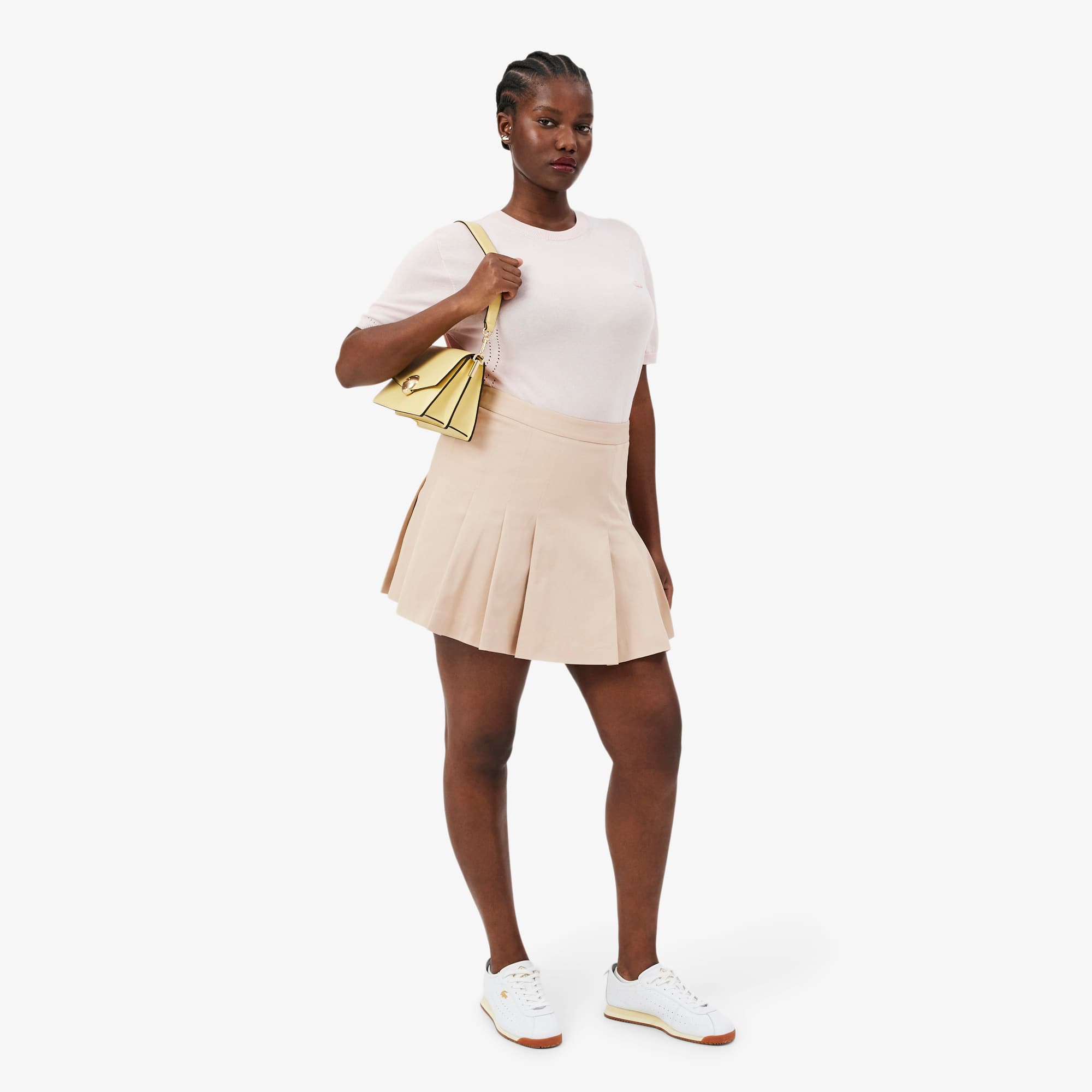 Women's Short Stretch Cotton Pleated Skirt - Shorts & Skirts - New