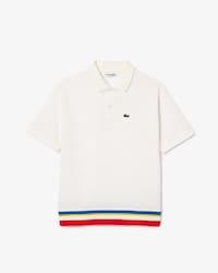 Kids' Contrast Stripe Petit Piqu&eacute; Polo