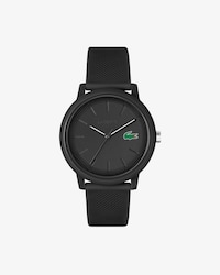 Men’s Lacoste.12.12 Black Silicone Strap Watch