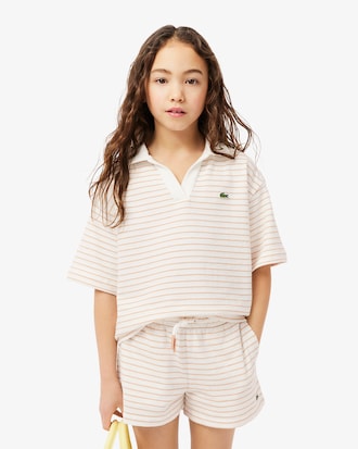 Kids' Striped Terry Polo