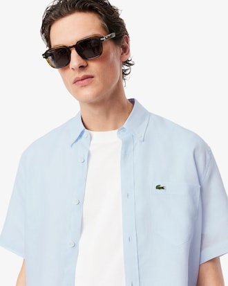 Chemise à manches courtes homme en lin