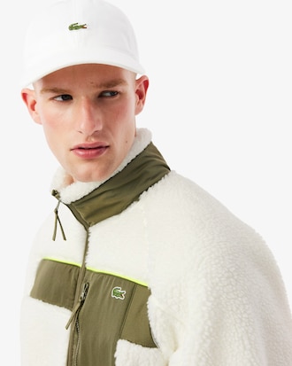 Chamarra De Forro Polar Sherpa Con Color Block