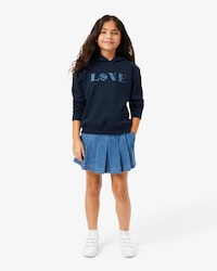 Pleated Denim Skort