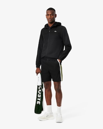 Shorts de tenis ligeros con rayas color block para hombre