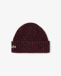 Ribbed Wool Pompom Beanie