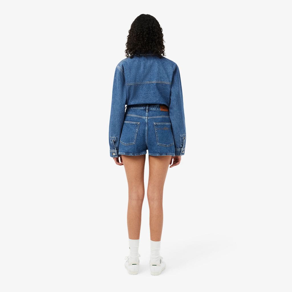 Cotton Denim Shorts