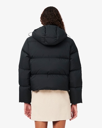 Water-Repellent Hooded Down Jacket