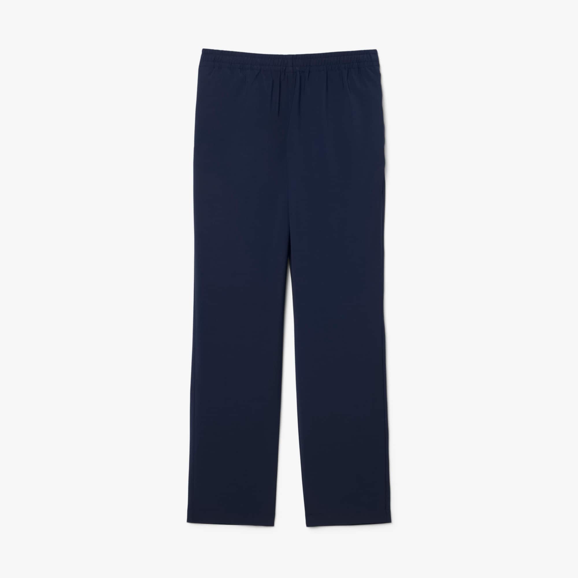 Lacoste Men's Regular Fit Wool Flannel Chino Pants - 32 In Blue