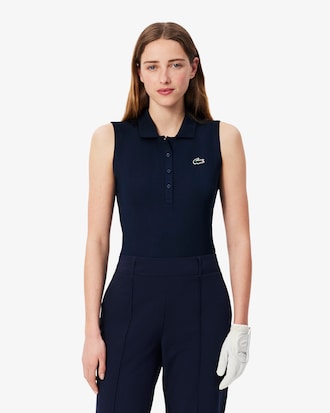 Women's Slim Fit UV Protect Stretch Golf Polo