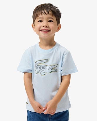 Crocodile Embroidery Cotton T-shirt
