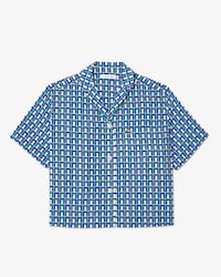 Women's Oversized Monogram Print Shirt