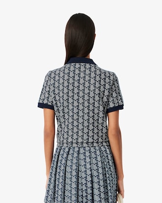 Women's Slim Fit Monogram Polo