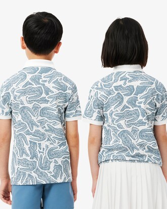 Kids' Petit Piqu&eacute; Print Polo