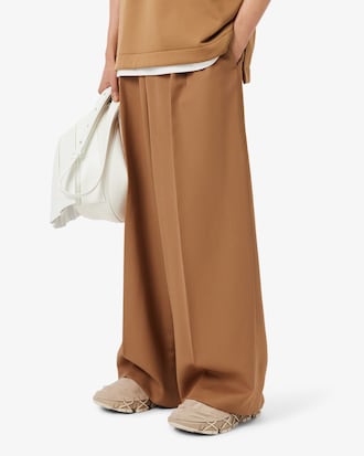 Runway Wide Fit Tailored Wool Pants