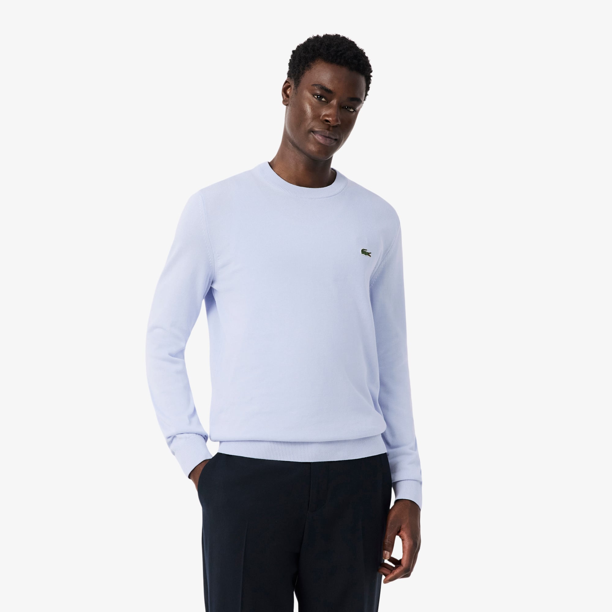 Men's Crew Neck Cotton Sweater - Sweaters & Sweatshirts - New In